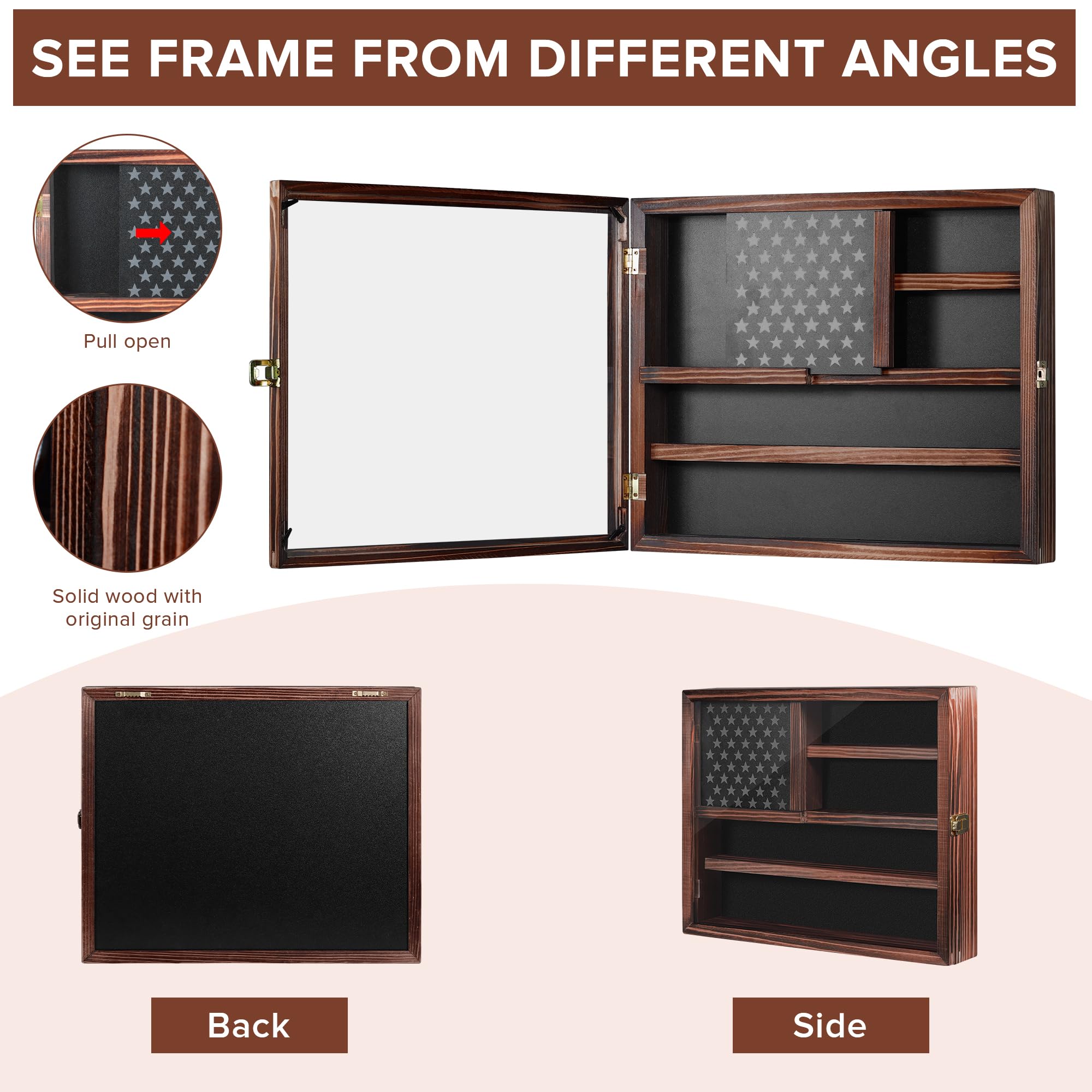 Amazon.com : MOCAS Challenge Coin Display Case, Lockable Military